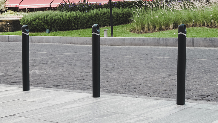 [BKT-BO-006/AHO/REF/GRO] Bollard 006 (With reflective stripe, Drown)